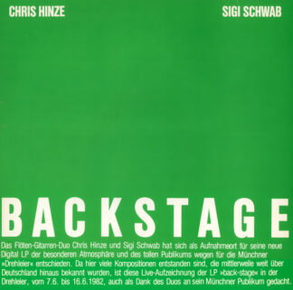 Chris Hinze - Sigi Schwab* - Backstage (LP, Album)